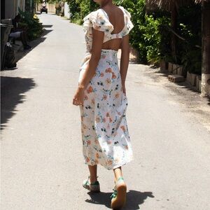 Solid & Striped Renata Dress Brule Multi Floral New With Tags